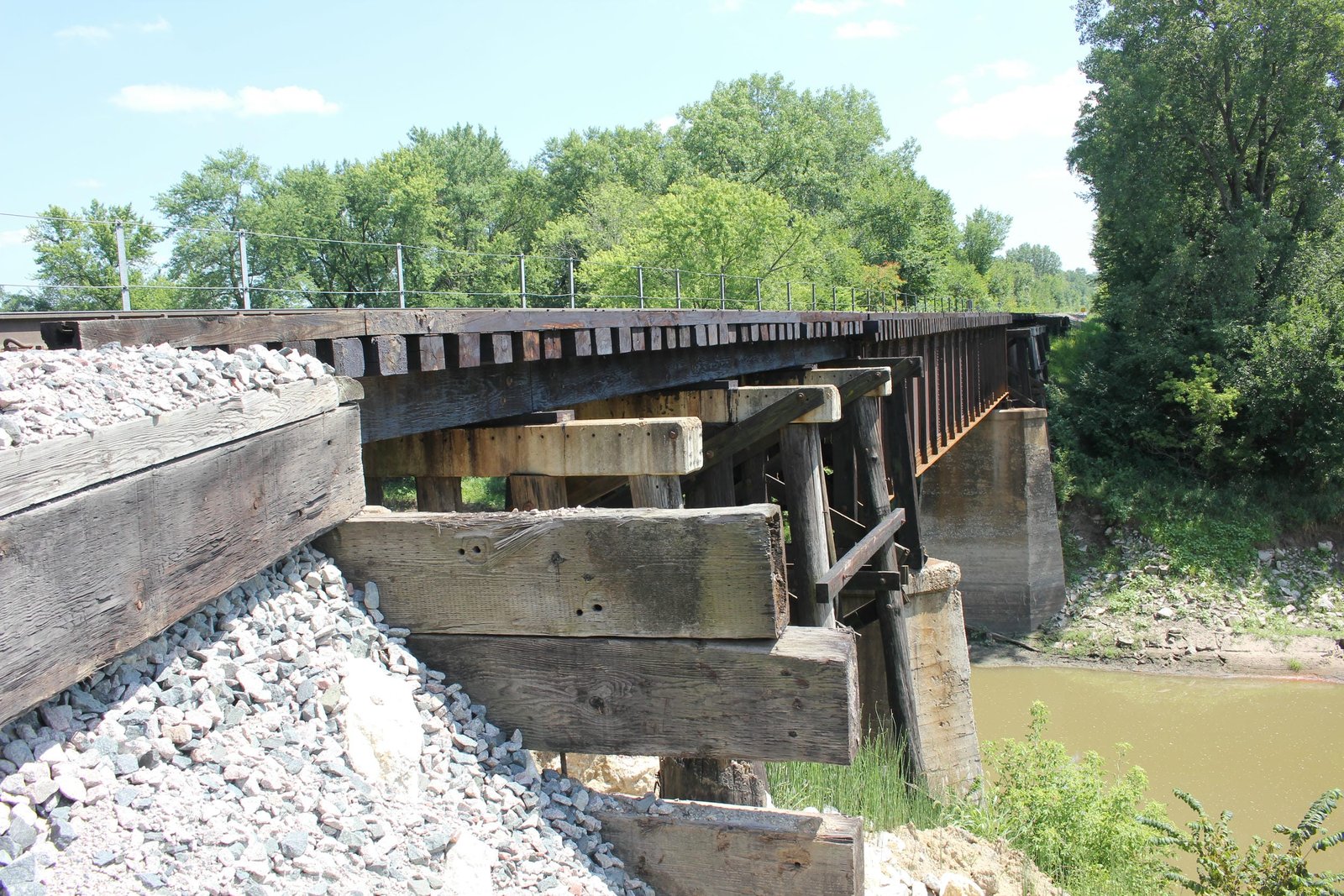Looking south